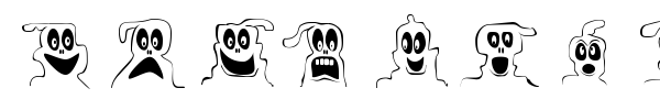 FE 10 Lil Ghosts font preview